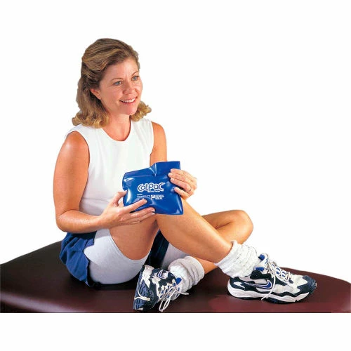 ColPaC® Blue Vinyl Reusable Cold Pack, Quarter Size 5" x 7" - Image 2