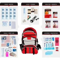 Guardian Survival Gear, Comfort Survival Kit, Backpack, 1 Person