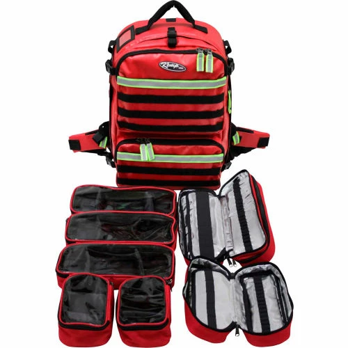 Kemp USA Tarpaulin Red Fluid-Resistant Rescue And Tactical EMS Bag - Image 9