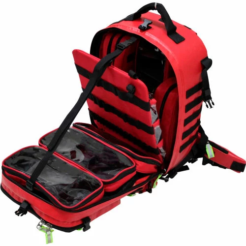 Kemp USA Tarpaulin Red Fluid-Resistant Rescue And Tactical EMS Bag - Image 6