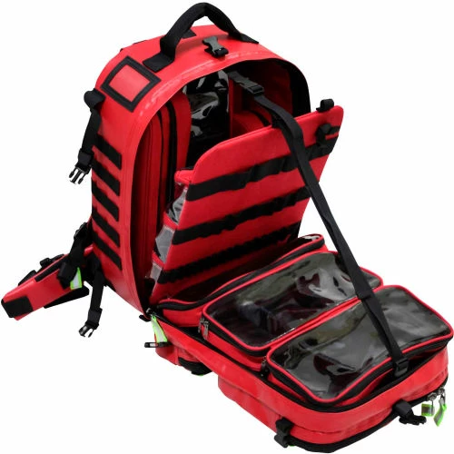 Kemp USA Tarpaulin Red Fluid-Resistant Rescue And Tactical EMS Bag - Image 8