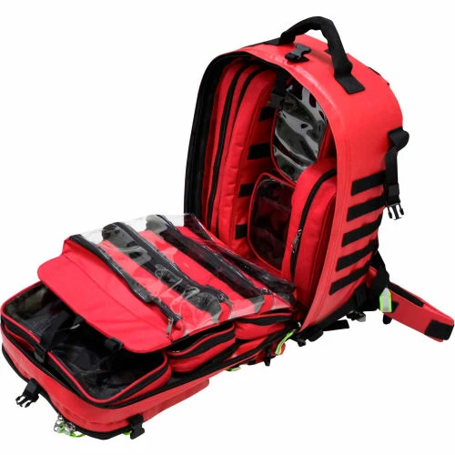 Kemp USA Tarpaulin Red Fluid-Resistant Rescue And Tactical EMS Bag - Image 7