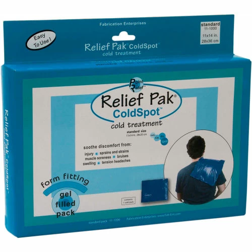 Relief Pak® ColdSpot Reusable Blue Vinyl Cold Pack, Standard 11" x 14", 12/PK - Image 2