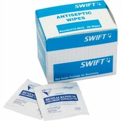 North Safety North® by Honeywell 150910, Antiseptic Wipes, 20 Per Box