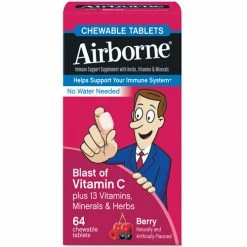Airborne® Chewable Tablets, Berry, 64 Count