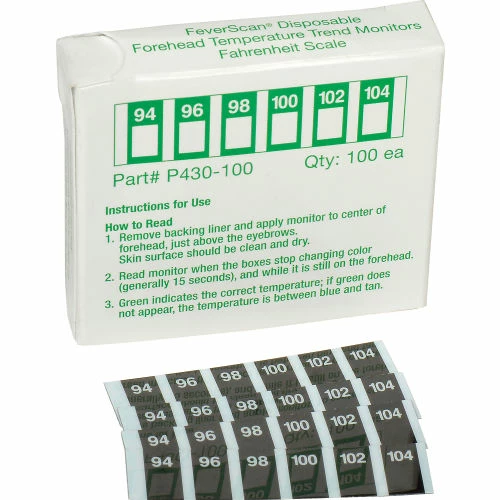 Medique Products FeverScan 79233 Forehead Thermometer 100/Box