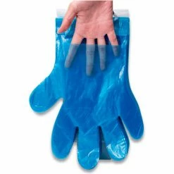 Inteplast Group Reddi-to-Go Poly Gloves on Wicket, One Size, Clear, 8,000/Carton