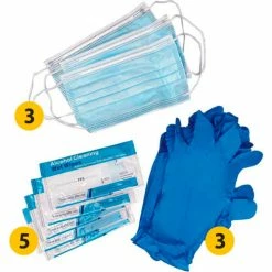 Honeywell North Work-Day Disposable Safety Pack, Includes Masks, Gloves & Wipes