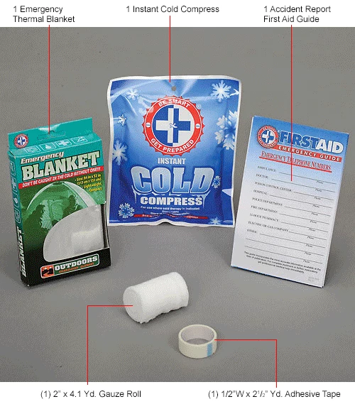 Medique Products First Aid Kit - Auto Travel Kit, 88 Pieces - Image 21