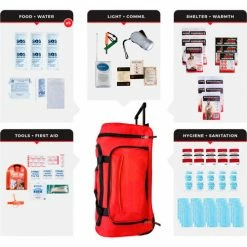 Guardian Survival Gear, Necessity Survival Kit, Wheel Bag, 5 Person