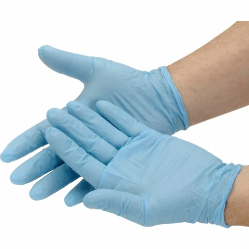Safety Zone Industrial Grade Disposable Nitrile Gloves, Powdered, Medium, Blue, 100/Box, GNDR-MD-1M - Image 2