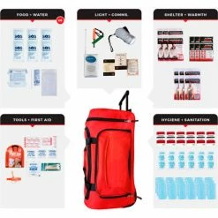 Guardian Survival Gear, Necessity Survival Kit, Wheel Bag, 6 Person