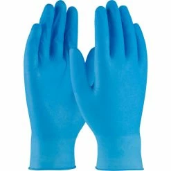 West Chester PosiShield™ 2910 Industrial Grade Nitrile Disposable Gloves, Powder-Free, Blue, M, 100/Box
