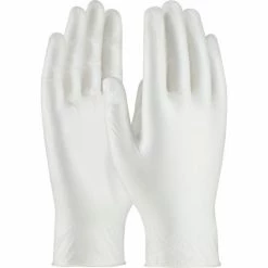 PIP Ambi-Dex® 64-435PF Industrial Grade Vinyl Gloves, 5 Mil, Powder-Free, L, White, 100/Box
