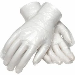 PIP Ambi-Dex® Disposable Polyethylene Gloves, 1 Mil. Thick, Embossed Grip, 500, L - Pkg Qty 4