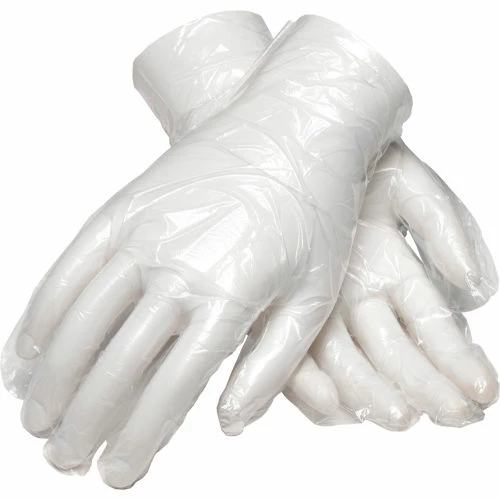 PIP Ambi-Dex® Disposable Polyethylene Gloves, 1 Mil. Thick, Embossed Grip, 500, L - Pkg Qty 4
