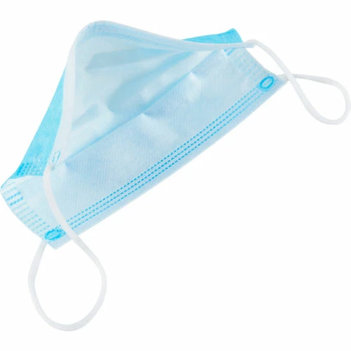 Global Industrial Disposable 3-Ply Face Mask, Adult Size, Individually Packed, 50/Box - Image 2