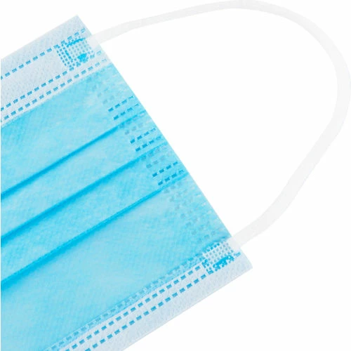 Global Industrial Disposable 3-Ply Face Mask, Adult Size, Individually Packed, 50/Box - Image 3