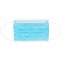 Global Industrial™ Disposable Face Mask, 3-Ply w/ Earloops, Kids Size, Blue, 50/Box