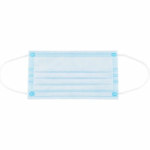Global Industrial Medical Face Mask, 3-Ply w/Earloops, ASTM Level 2,Individually Wrapped,50/Bx - Image 4