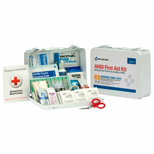 First Aid Only 90560 First Aid Kit, 25 Person, ANSI Compliant, Class A, Metal Case - Image 5
