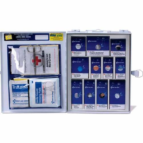 First Aid Only 90578 Medium SmartCompliance First Aid Kit, ANSI Compliant, Class A, Metal - Image 3
