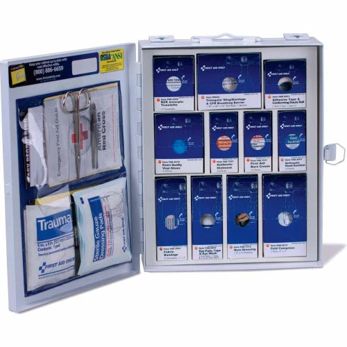 First Aid Only 90578 Medium SmartCompliance First Aid Kit, ANSI Compliant, Class A, Metal - Image 2