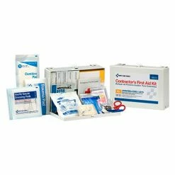 First Aid Only™ 90670 25 Person Contractor First Aid Kit, ANSI Compliant, Class A, Metal Case
