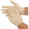 Safety Zone Industrial Grade Disposable Latex Gloves, Powder-Free, Small, Natural, 4 Mil, 100/Box