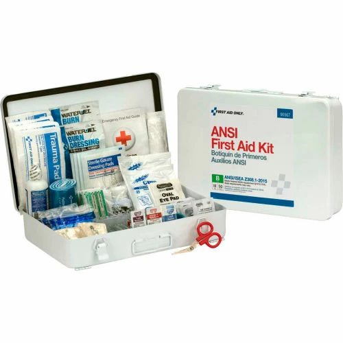 First Aid Only 90567 First Aid Kit, 50 Person, ANSI Compliant, Class B, Metal Case - Image 8