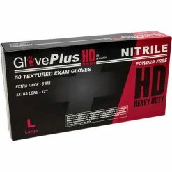 Ammex® GlovePlus Medical/Exam Nitrile Gloves, Powder-Free, Extra Long, M, 50/Box, 10 Box/CS