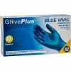 Ammex® GlovePlus Industrial Grade Vinyl Gloves, 4 Mil, Powder-Free, XL, Blue, 100/Box, 10 Box/C