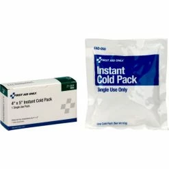 First Aid Only Instant Cold Pack, 4" x 5", 1/Box - Pkg Qty 30