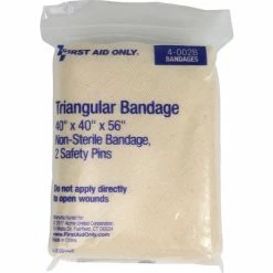First Aid Only Muslin Triangular Bandage, 40" x 40" x 56", 1/Bag - Pkg Qty 480