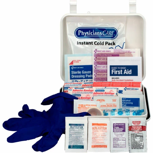 First Aid Only Travel First Aid Kit, Plastic Case, 68 Piece - Pkg Qty 24