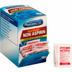 First Aid Only PhysiciansCare Extra Strength Non-Aspirin, 50 x 2/Box - Pkg Qty 12