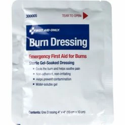 First Aid Only Burn Dressing, 4" x 4" - Pkg Qty 40