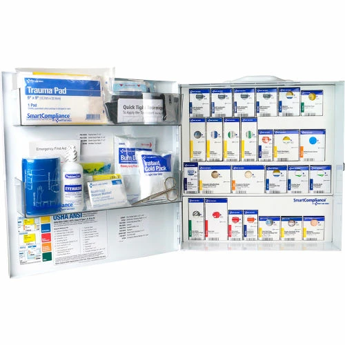 First Aid Only 2 Shelf First Aid Cabinet, 75 Person, ANSI Compliant, Class A