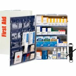 First Aid Only 4 Shelf First Aid Cabinet, 150 Person, ANSI Compliant, Class B
