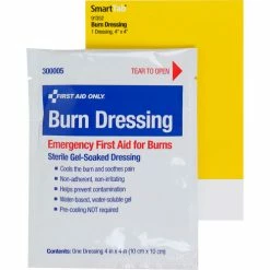 First Aid Only SmartCompliance Refill Burn Dressing, 4" x 4", 1 Per Bag