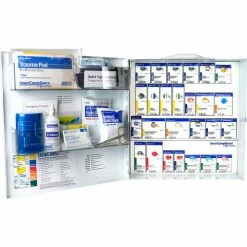 First Aid Only SmartCompliance Large Metal First Aid Cabinet w/ Medications, ANSI B