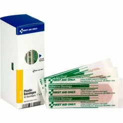 First Aid Only FAE-3100 SmartCompliance Refill 1" X 3" Adhesive Bandages, Plastic, 40/Box