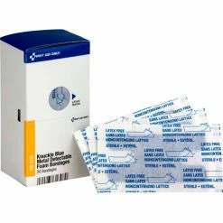 First Aid Only FAE-3130 SmartCompliance Refill Knuckle Metal Detectable Bandages, Foam, 20/Box