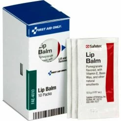 First Aid Only FAE-4010 SmartCompliance Lip Balm Packets, 10/Box