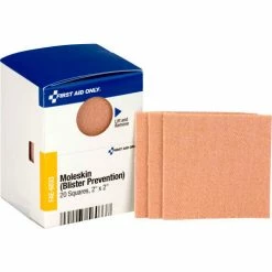 First Aid Only FAE-6033 SmartCompliance Refill Moleskin Blister Prevention, 2" X 2", 20/Box