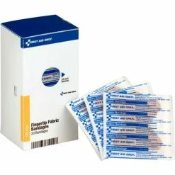 First Aid Only FAE-6101 SmartCompliance Fingertip Bandages, Fabric, 20/Box