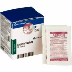 First Aid Only FAE-7004 SmartCompliance Refill Aspirin, 2 Tablets/Packet, 10 Packets/Box