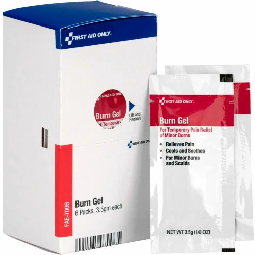 First Aid Only FAE-7006 SmartCompliance Refill Burn Gel, 6/Box