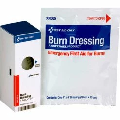 First Aid Only FAE-7012-001 SmartCompliance Refill Burn Dressing, 4"X4", 1/Box