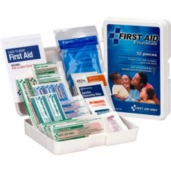 First Aid Only Personal First Aid Kit, Plastic Case, 52 Piece - Pkg Qty 20